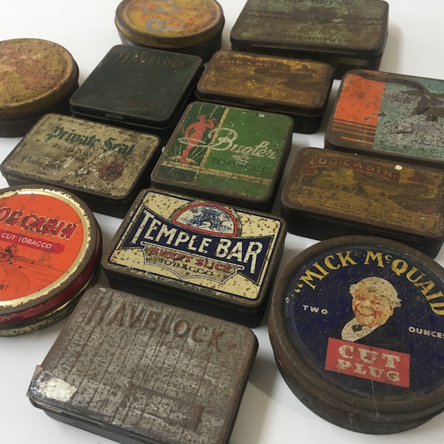 CIGARETTE TIN, Metal Tobacco Tin - Assorted